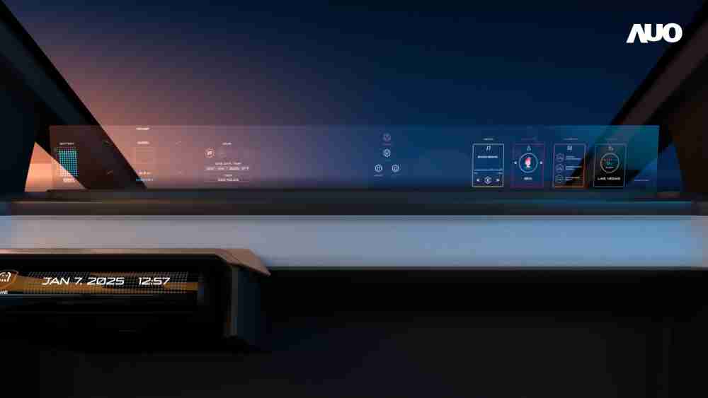 龙门国际无界透明显示接口(Horizon Image Glass)透过车运算方案整合仪表板、、中控台及副驾显示器，，一体式全景呈现，，，，提供乘用者清晰的前方视野、、行车必要信息与娱乐功能